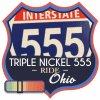 Triple Nickel Route 555 Ride Badge