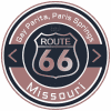 Route 66 Gay Parita, Paris Springs Missouri Road Badge Collection