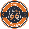 Route 66 Vega Texas Road Badge Collection