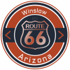 Route 66 Winslow Arizona Badge
